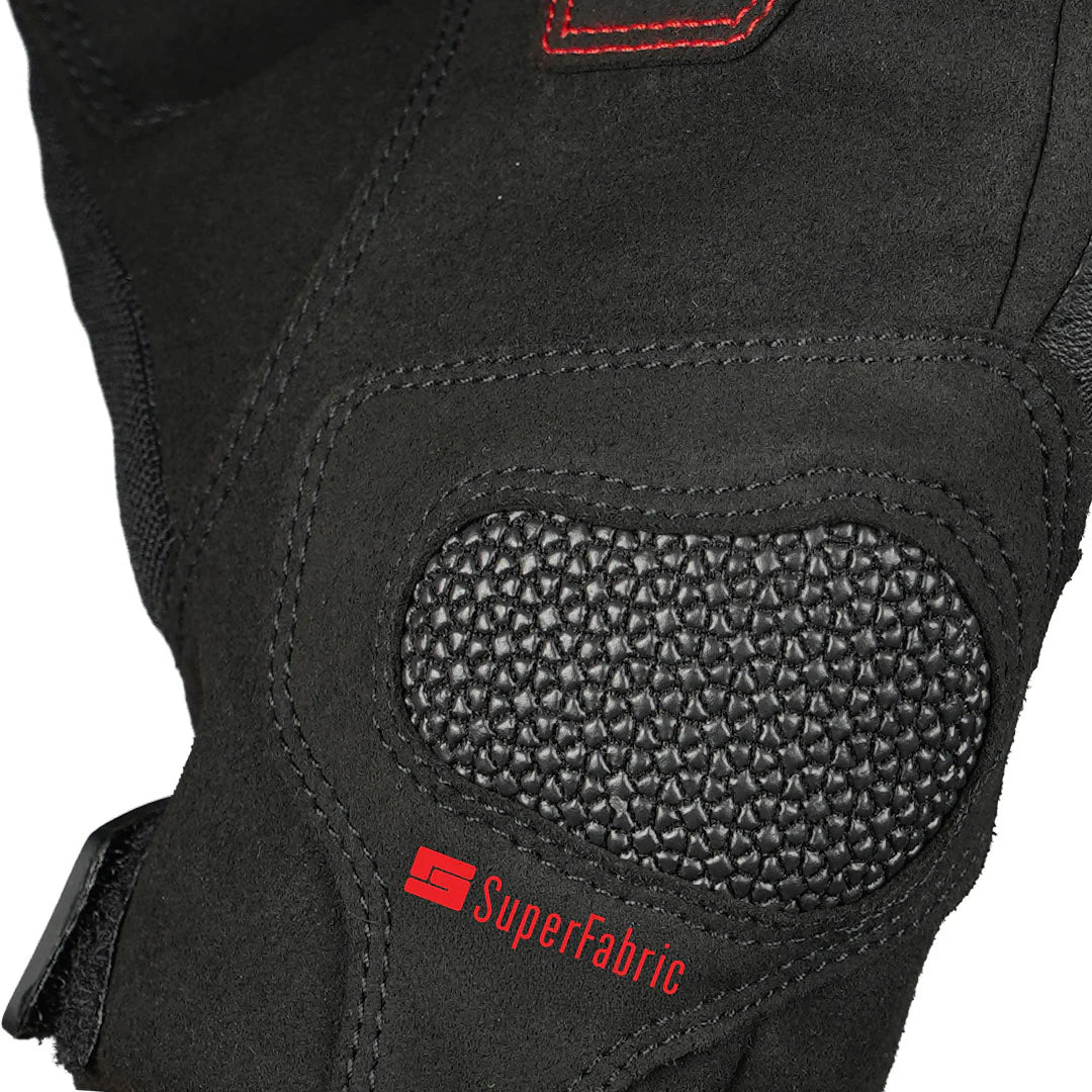 KORDA TRIAD RIDING GLOVES - BLACK & RED