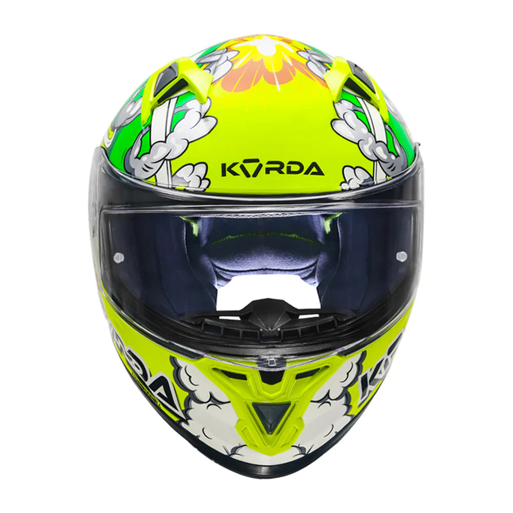 KORDA TOURANCE BUNNY HELMET FLUORESCENT YELLOW