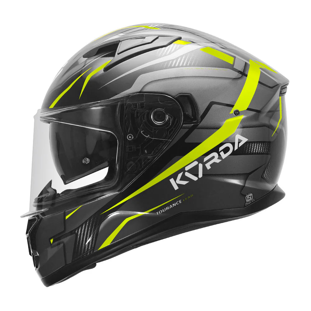 KORDA TOURANCE LEAD HELMET - FLUORESCENT YELLOW