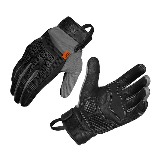 KORDA ADVENTURE RIDING GLOVES - BLACK & GREY