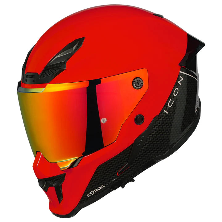 KORDA ICON DUO HELMET - GLOSS BLACK RED