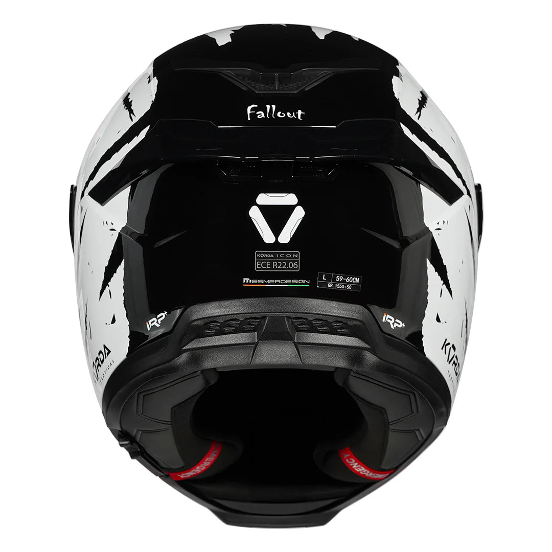 KORDA ICON FALLOUT HELMET - GLOSS WHITE