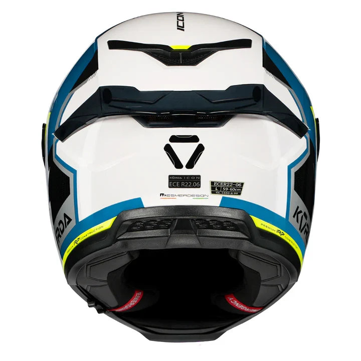KORDA ICON LEMUR HELMET -  GLOSS WHITE BLUE