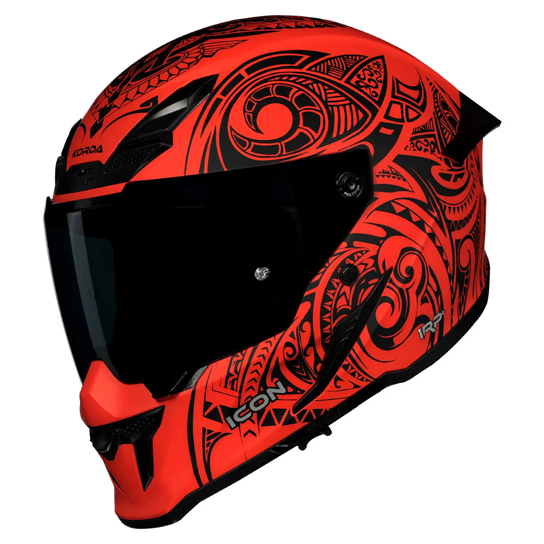 KORDA ICON MAORI HELMET - MATT RED