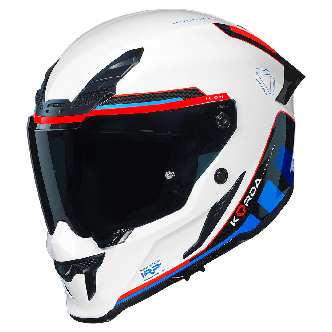 KORDA ICON TOKIO HELMET - GLOSS WHITE BLUE
