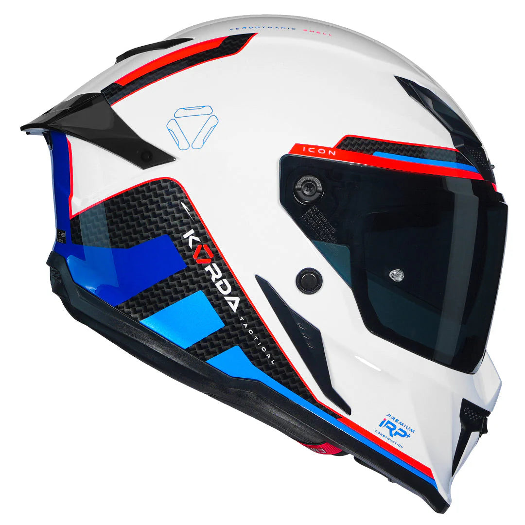 KORDA ICON TOKIO HELMET - GLOSS WHITE BLUE