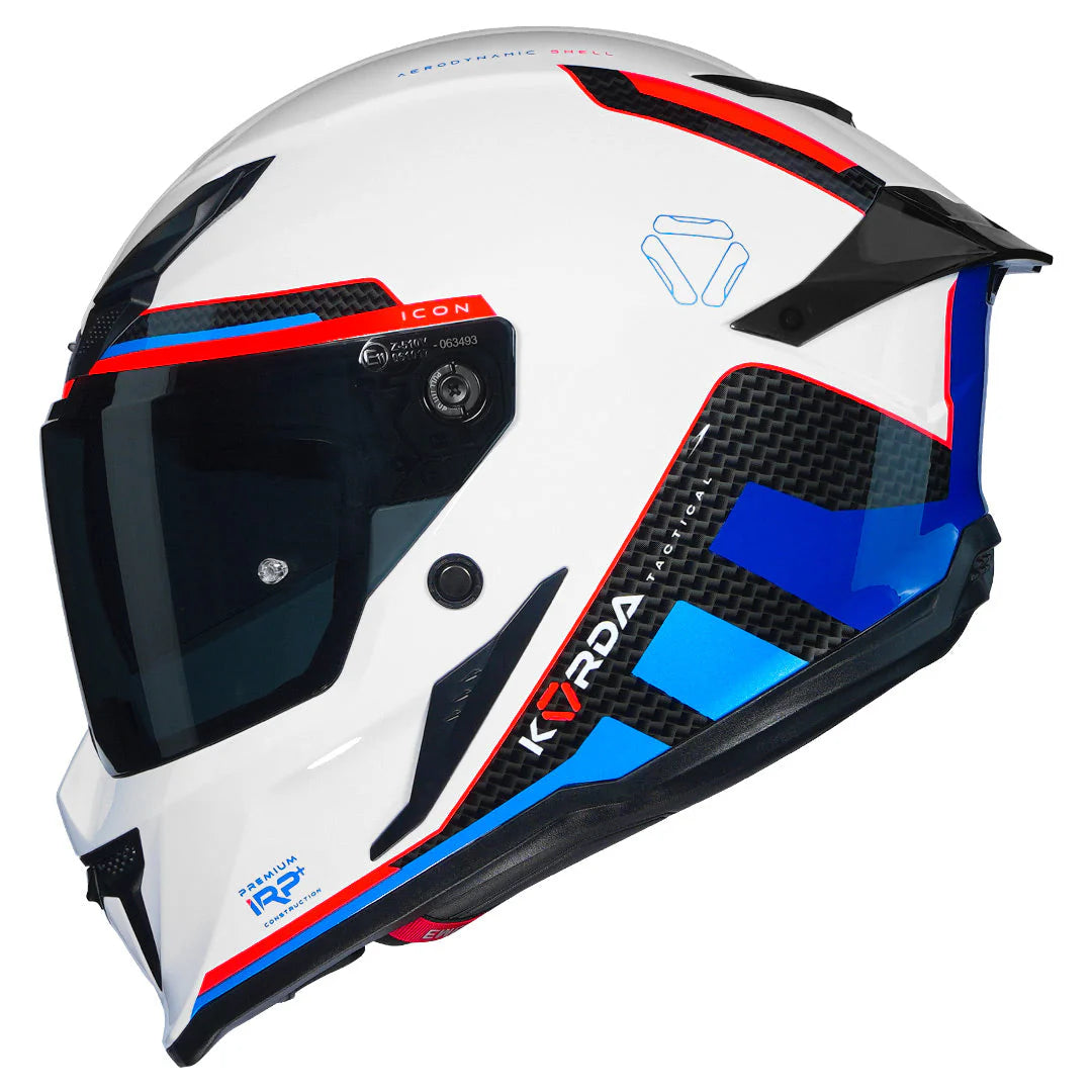 KORDA ICON TOKIO HELMET - GLOSS WHITE BLUE