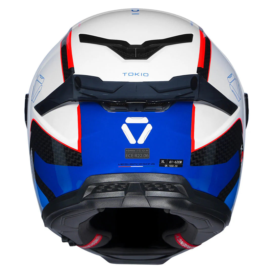 KORDA ICON TOKIO HELMET - GLOSS WHITE BLUE
