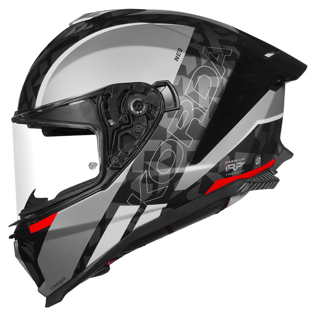 KORDA NEO CREER HELMET - MATT GREY RED
