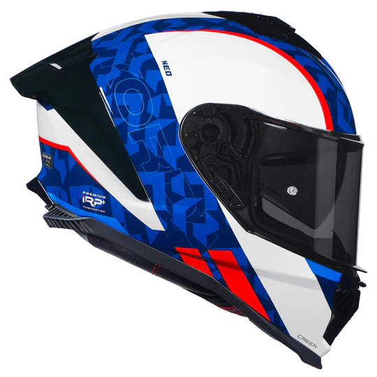 KORDA NEO CREER HELMET - WHITE & BLUE