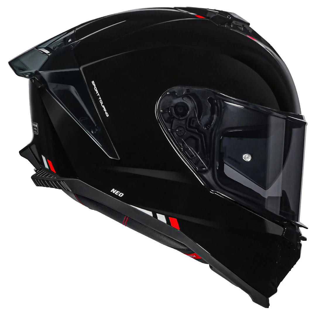 KORDA NEO SOLID GLOSS BLACK HELMET