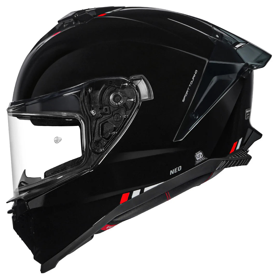 KORDA NEO SOLID GLOSS BLACK HELMET