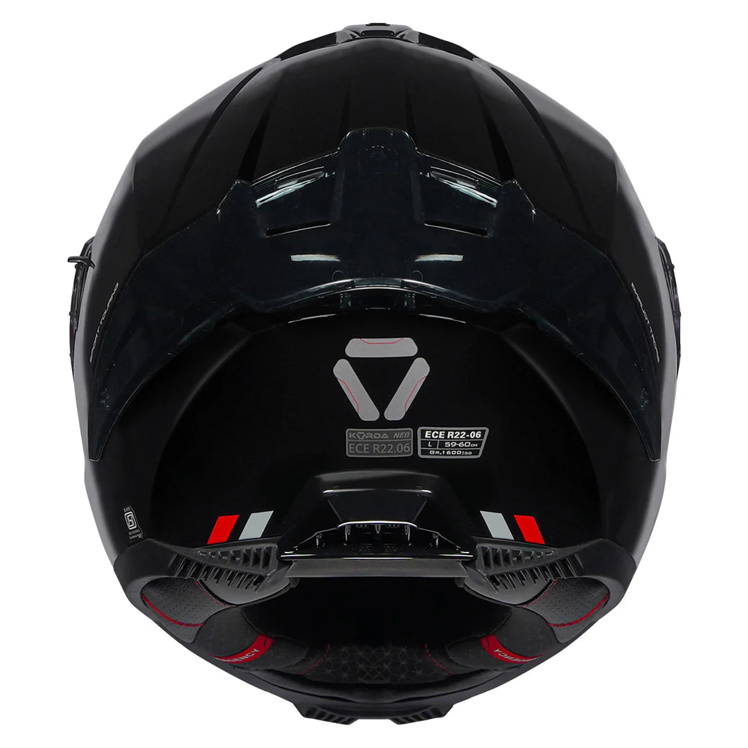 KORDA NEO SOLID GLOSS BLACK HELMET