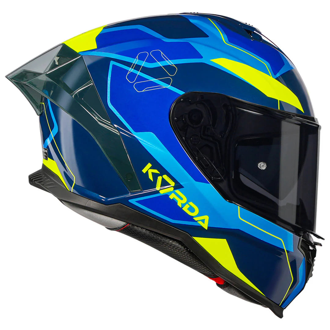 KORDA SHOCKWAVE FLOW GLOSS BLUE HELMET