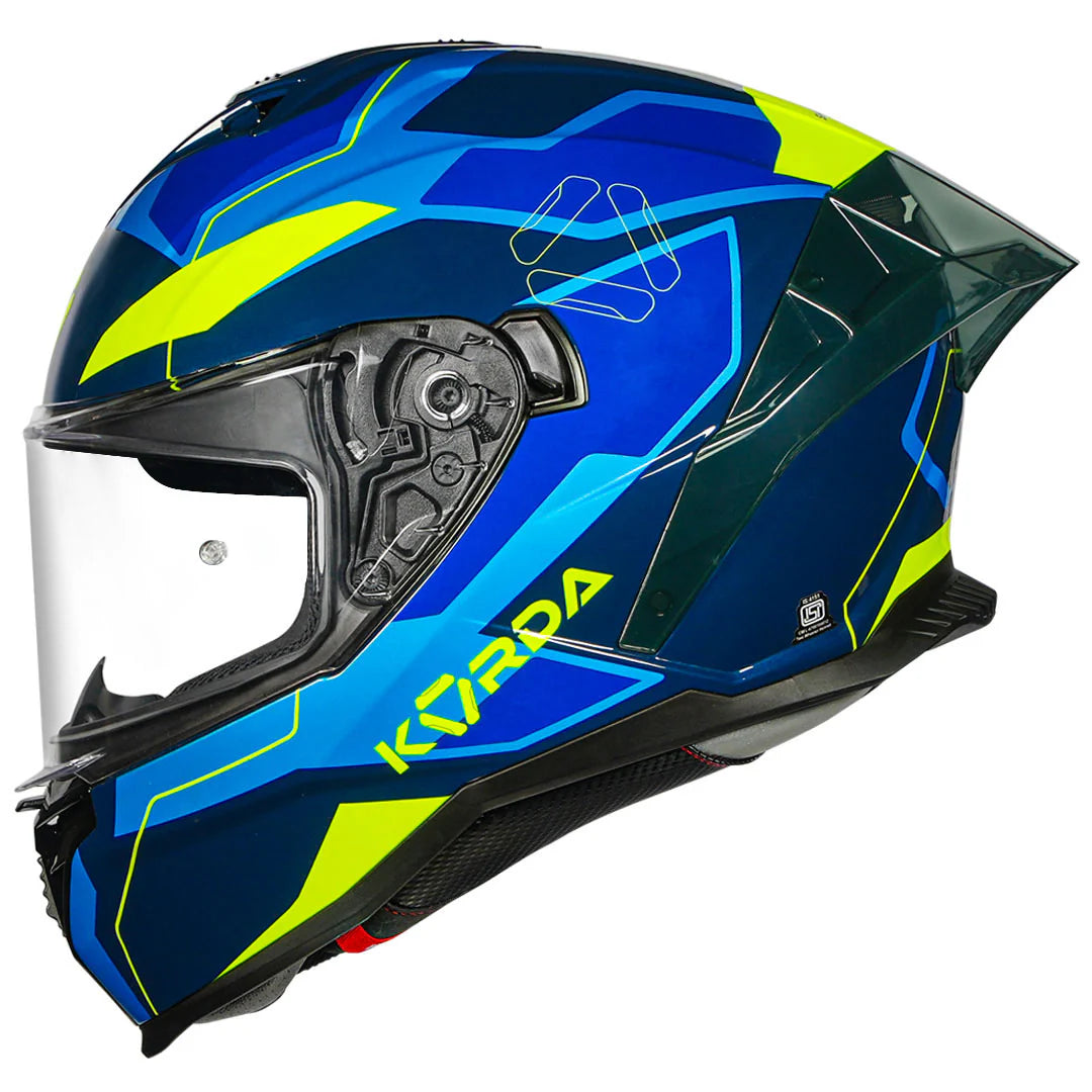 KORDA SHOCKWAVE FLOW GLOSS BLUE HELMET