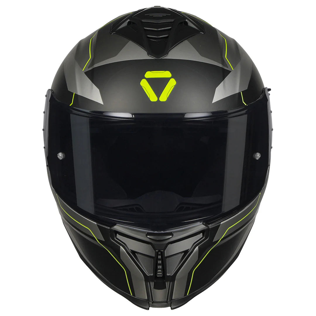 KORDA SHOCKWAVE FLOW MATT FL YELLOW HELMET