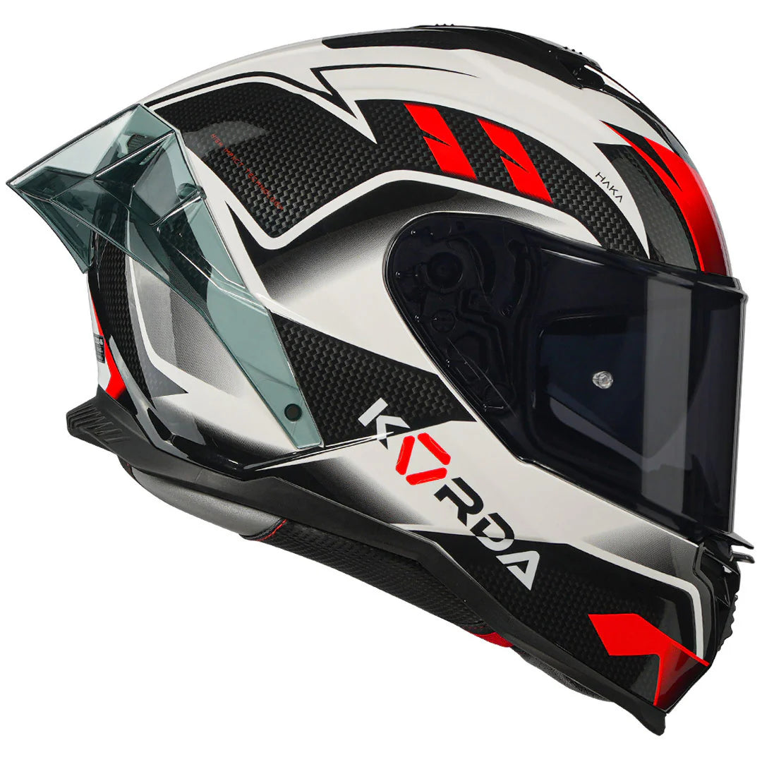 KORDA SHOCKWAVE HAKA GLOSS RED HELMET
