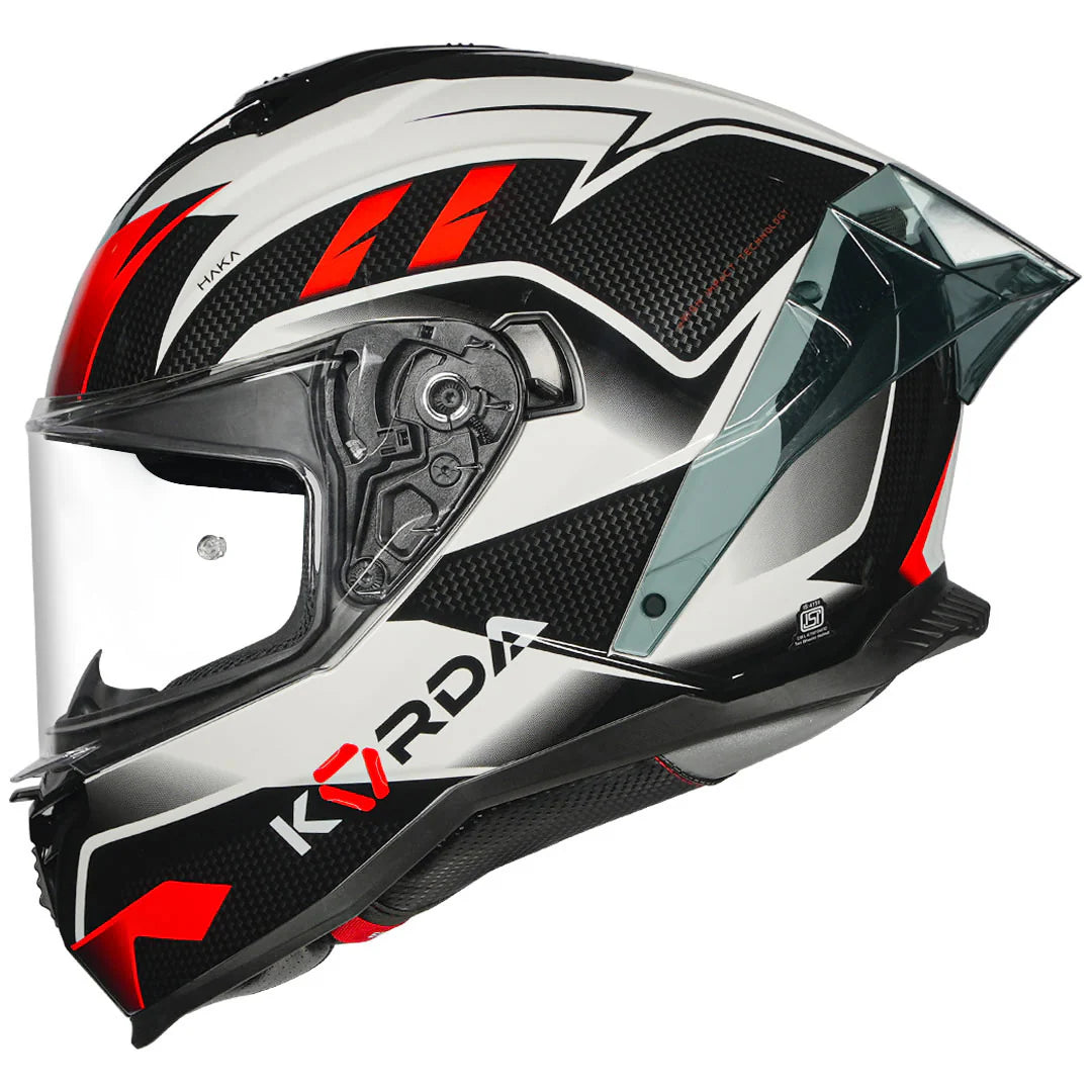 KORDA SHOCKWAVE HAKA GLOSS RED HELMET