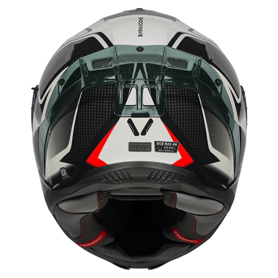 KORDA SHOCKWAVE HAKA GLOSS RED HELMET