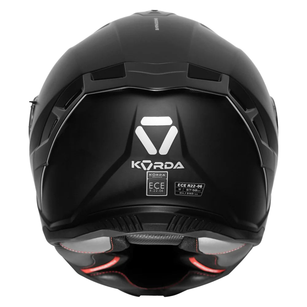 KORDA SHOCKWAVE SOLID MATT BLACK HELMET
