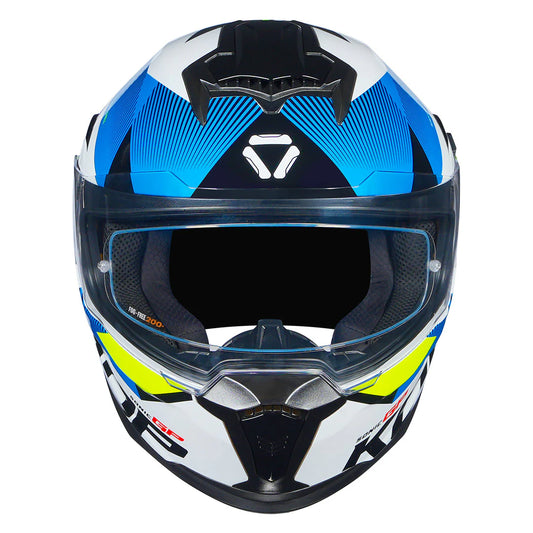 KORDA SONIC GP BRAVE HELMET - SOLID WHITE FL YELLOW