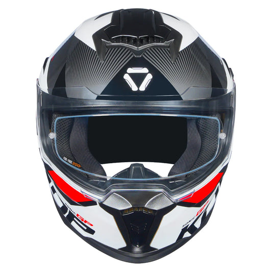 KORDA SONIC GP BRAVE HELMET - GLOSS WHITE RED