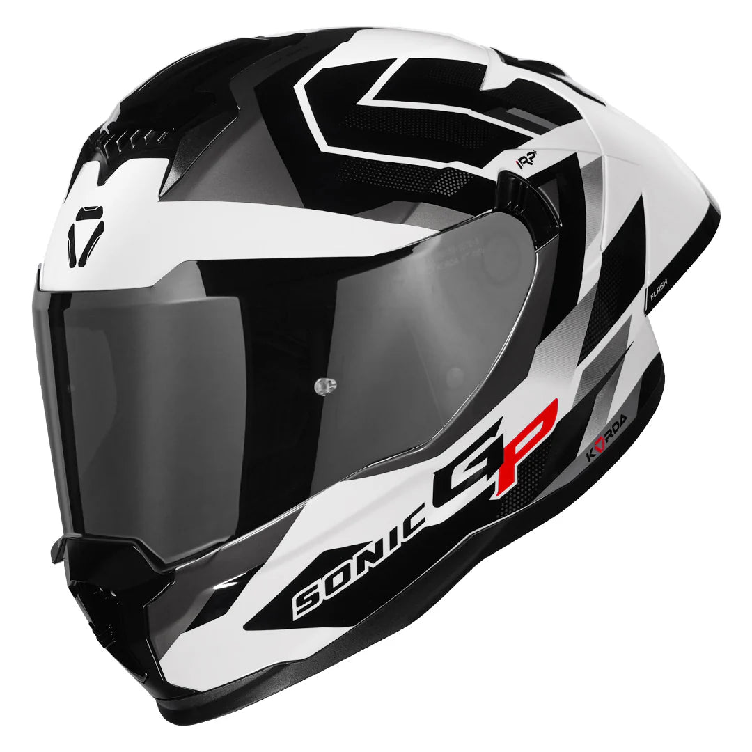 KORDA SONIC GP FLASH HELMET - WHITE