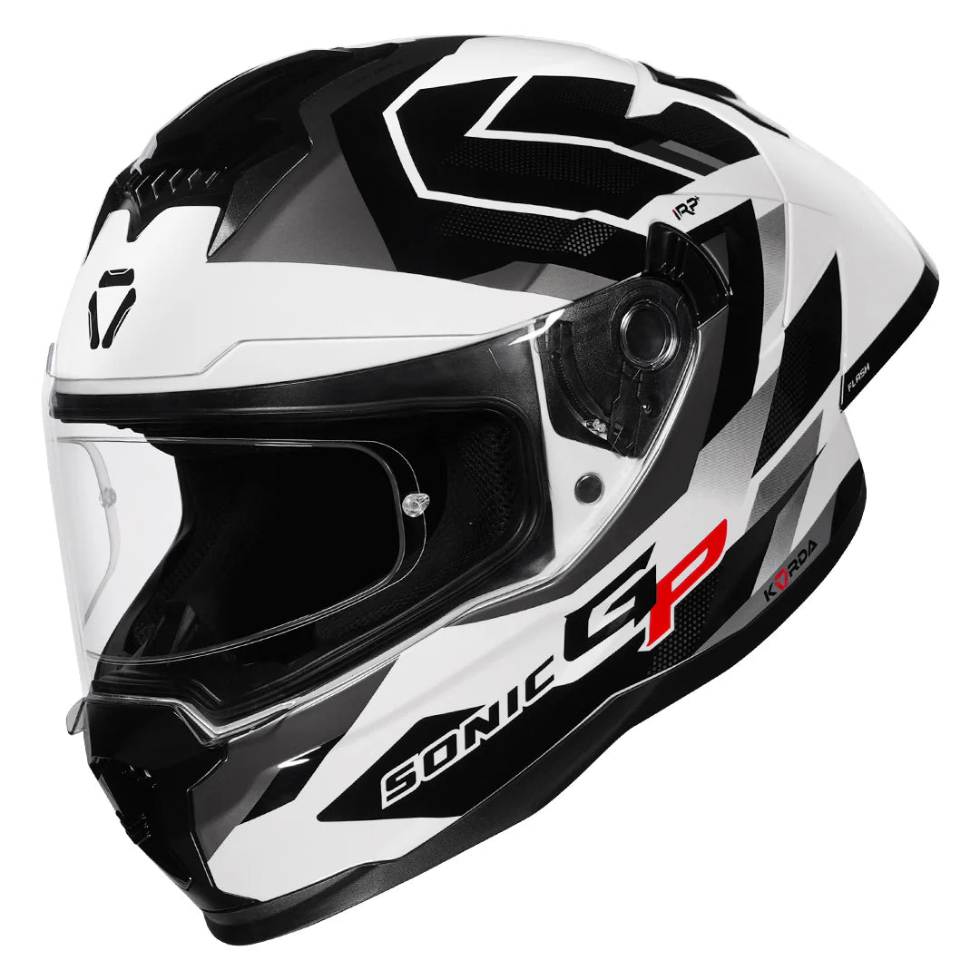 KORDA SONIC GP FLASH HELMET - WHITE