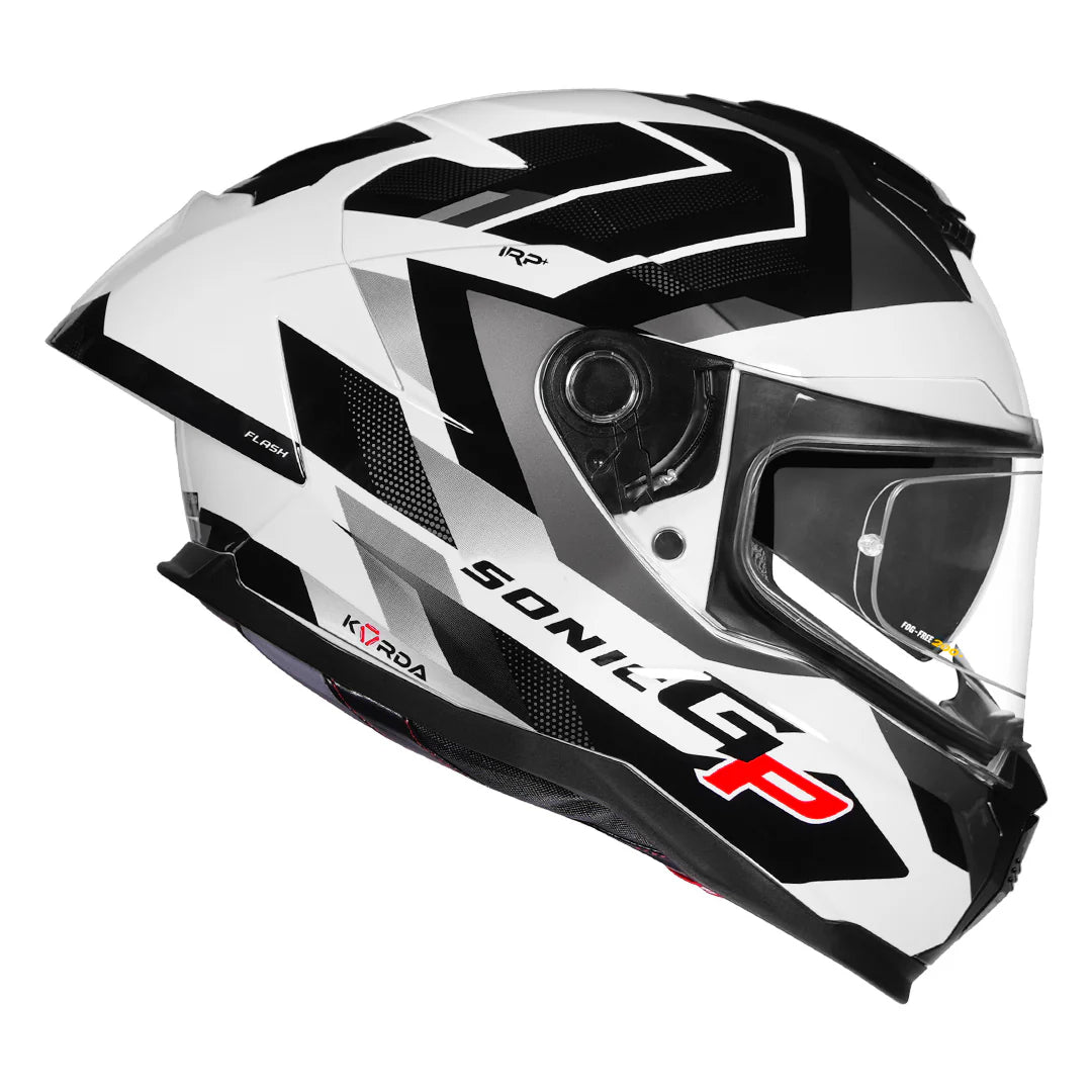KORDA SONIC GP FLASH HELMET - WHITE