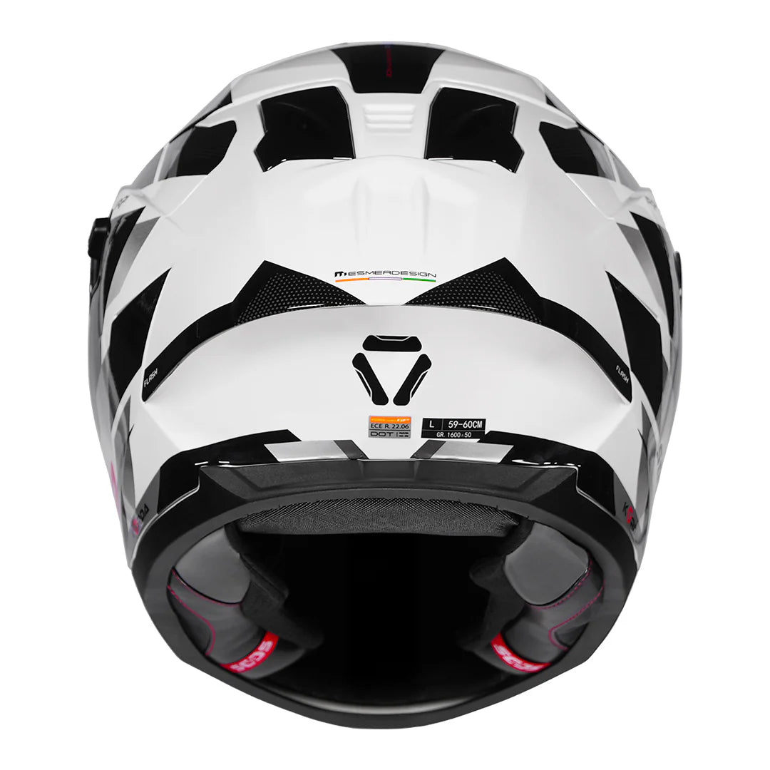 KORDA SONIC GP FLASH HELMET - WHITE