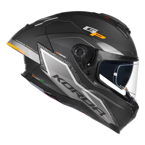 KORDA SONIC GP RAPIDE W/P HELMET - MATT ORANGE