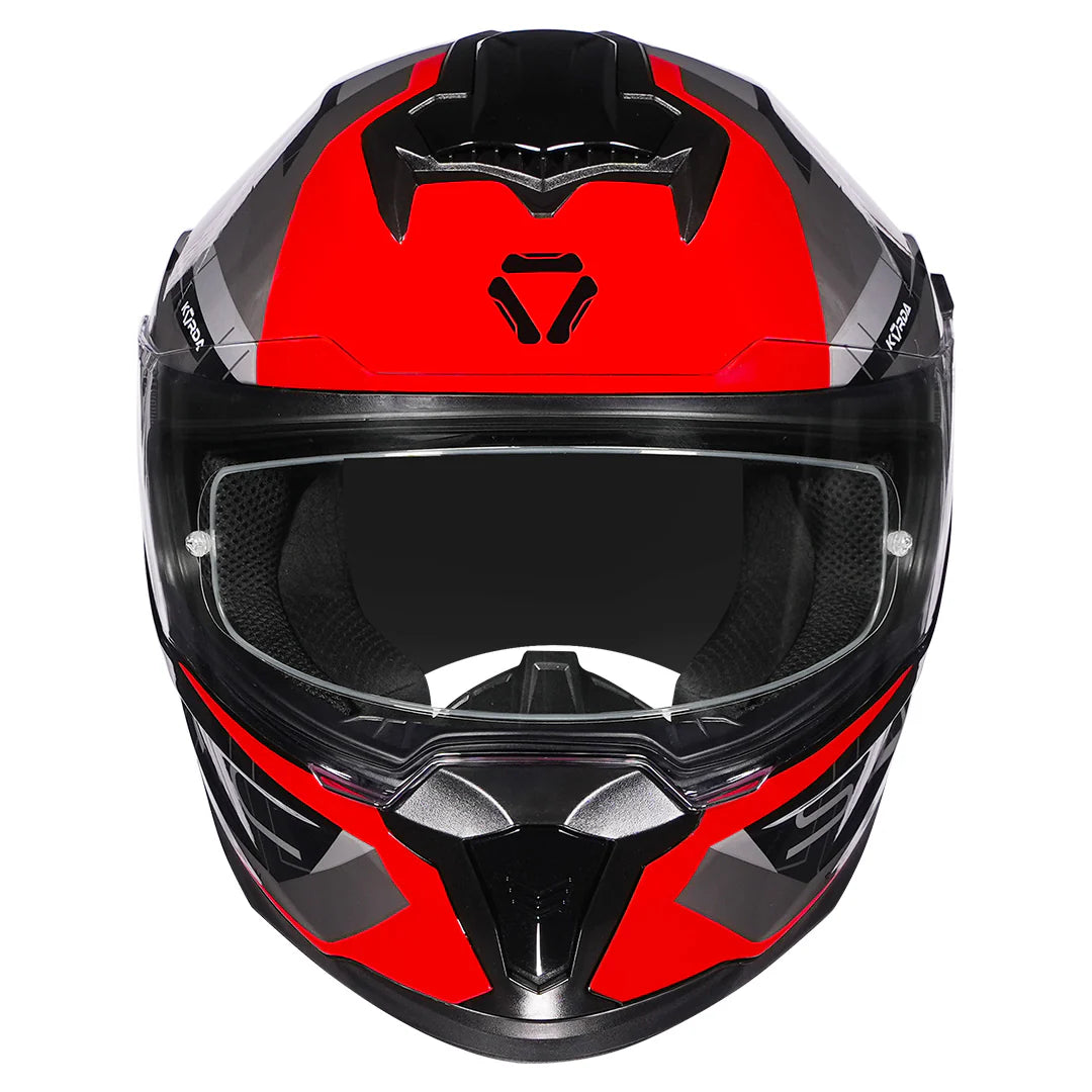 KORDA SONIC GP ROADLION HELMET - BLACK RED