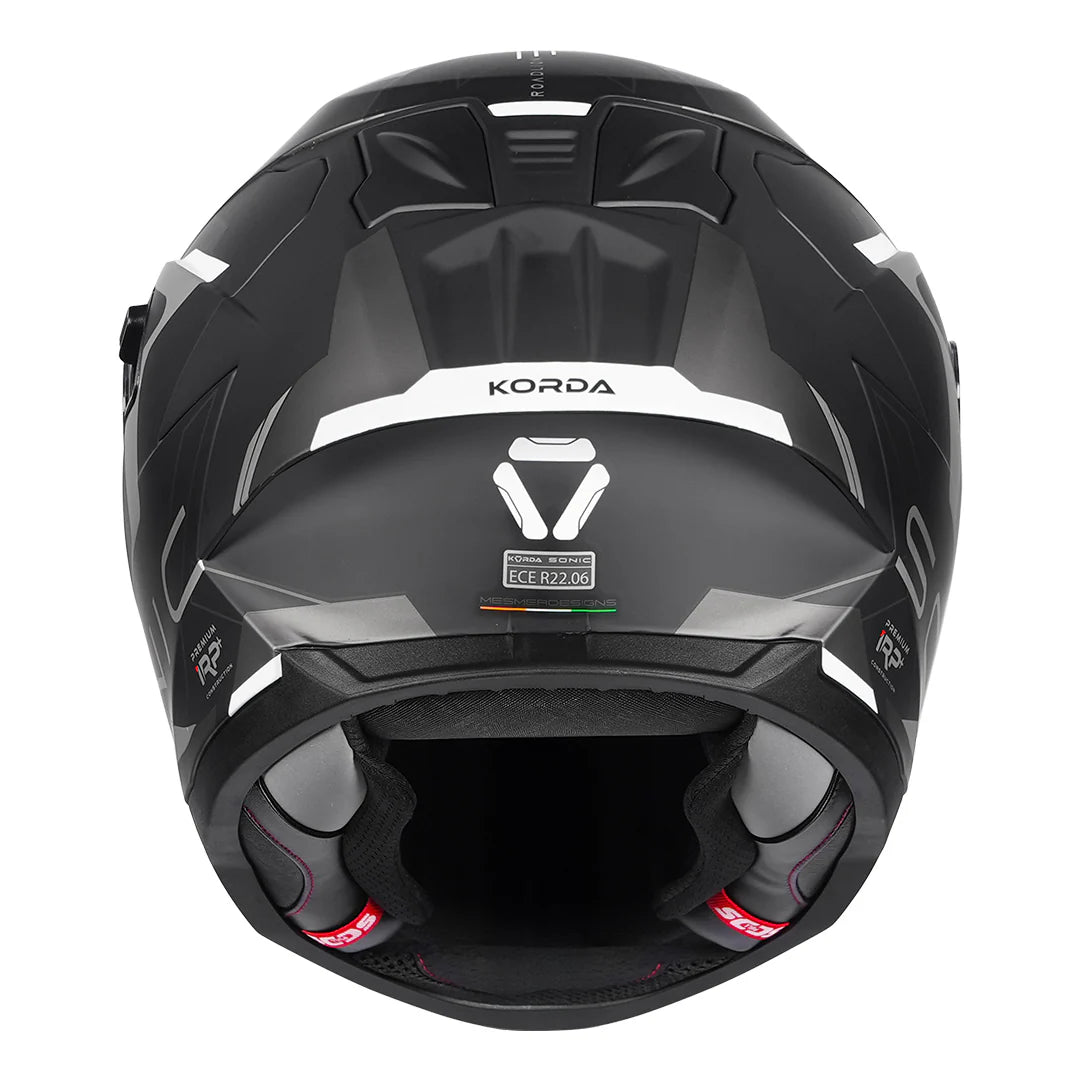 KORDA SONIC GP ROADLION HELMET - BLACK GREY