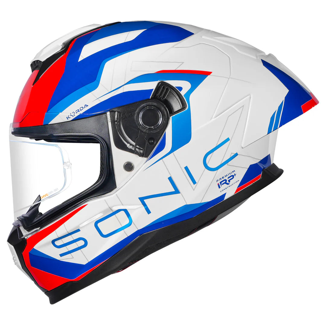 KORDA SONIC GP ROADLION HELMET - WHITE BLUE