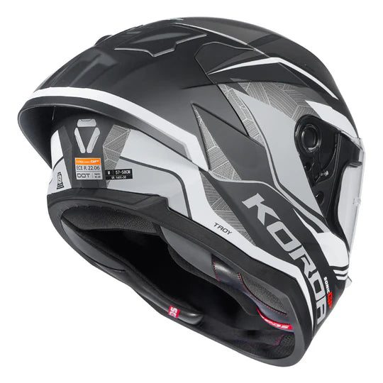 KORDA SONIC GP TROY HELMET - GREY