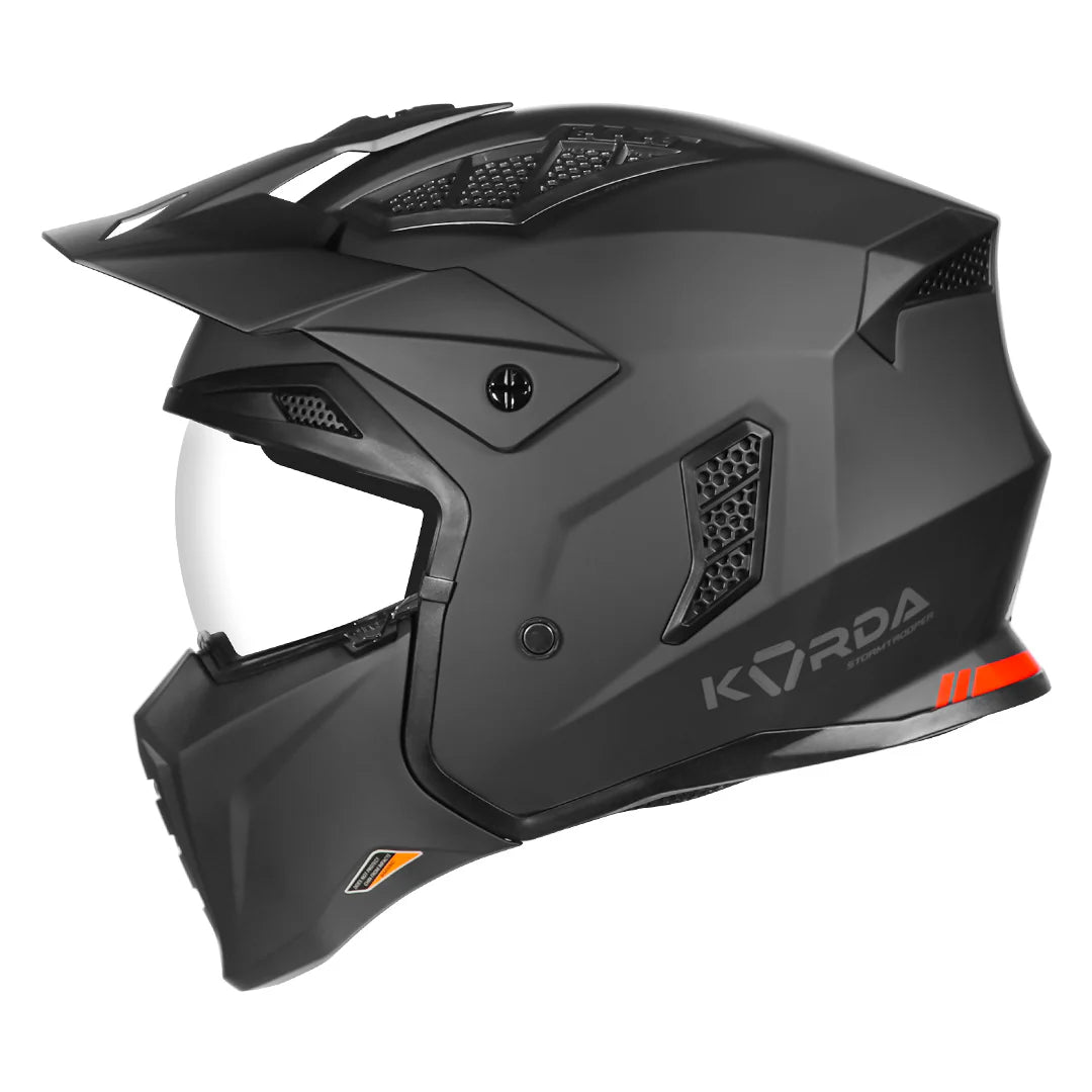 KORDA STROMTROOPER SOLID HELMET - MATT BLACK