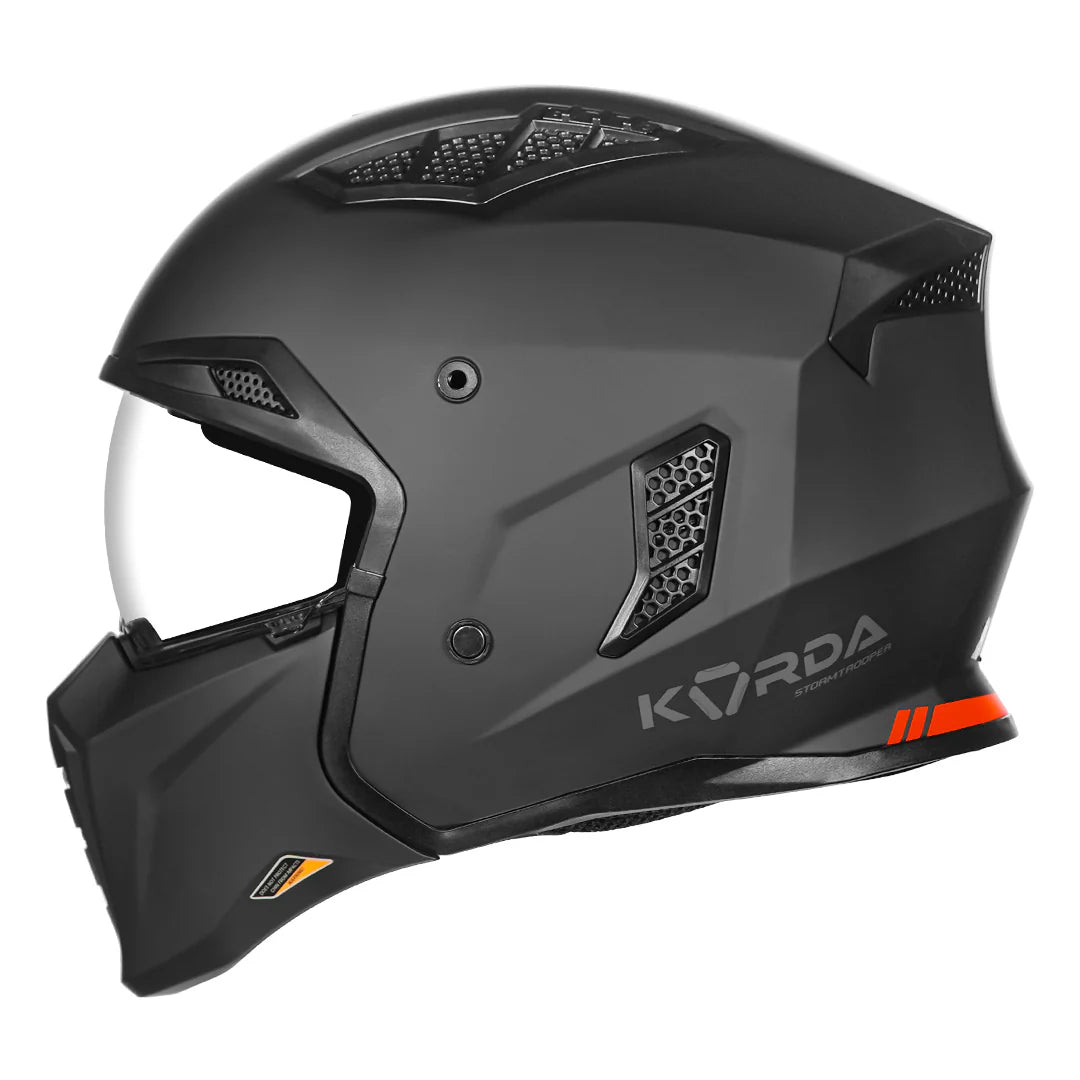 KORDA STROMTROOPER SOLID HELMET - MATT BLACK