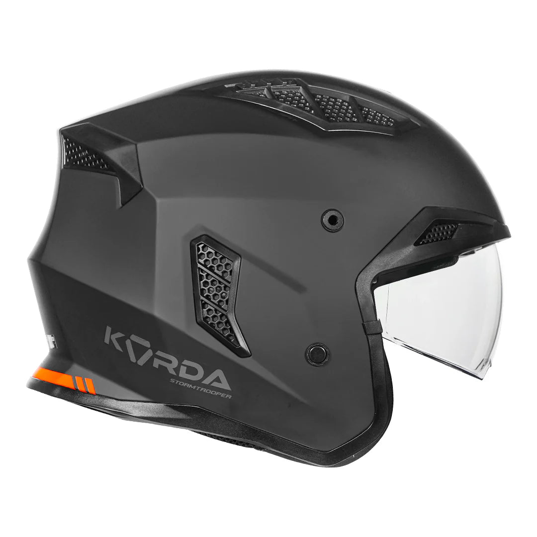 KORDA STROMTROOPER SOLID HELMET - MATT BLACK