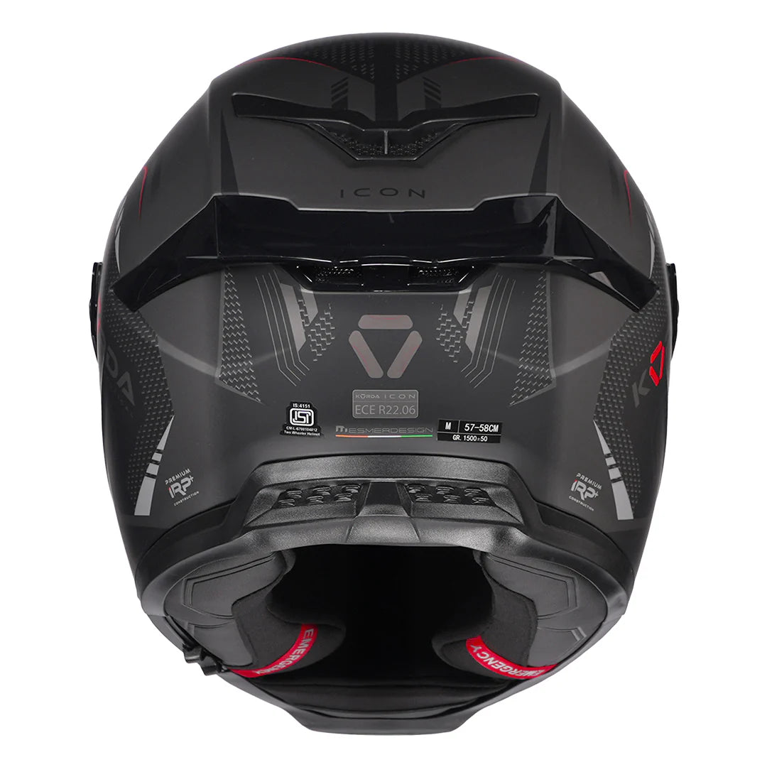 KORDA ICON STRIKE HELMET - MATT RED