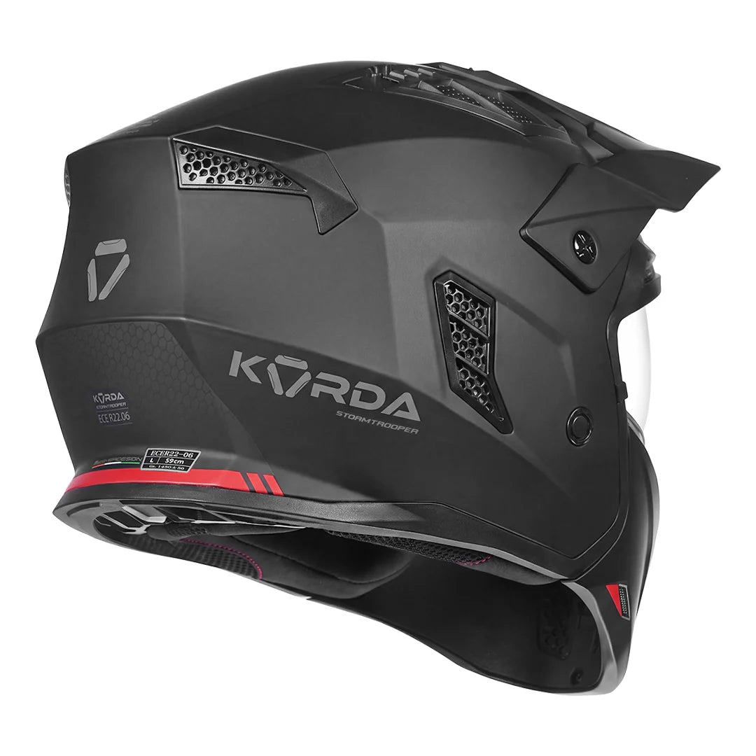 KORDA STROMTROOPER SOLID HELMET - MATT BLACK