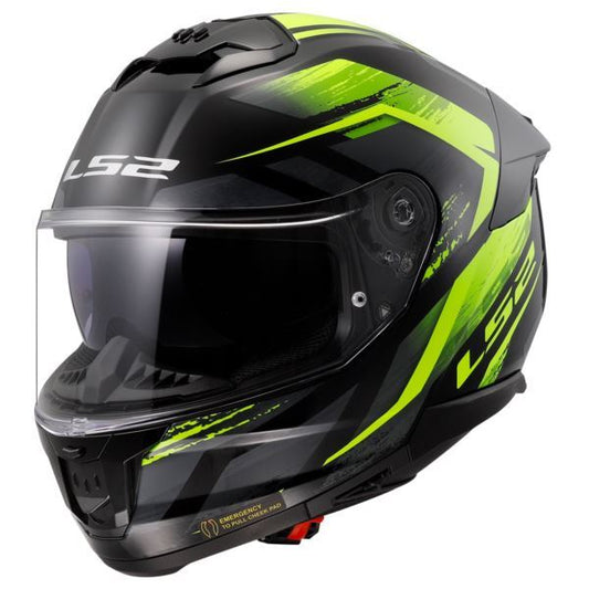 LS2 FF320 STREAM HELMET - FURY BLACK YELLOW