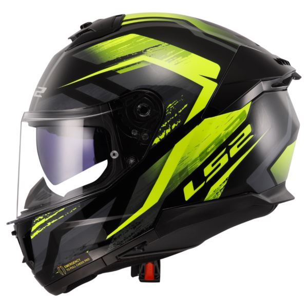 LS2 FF320 STREAM HELMET - FURY BLACK YELLOW