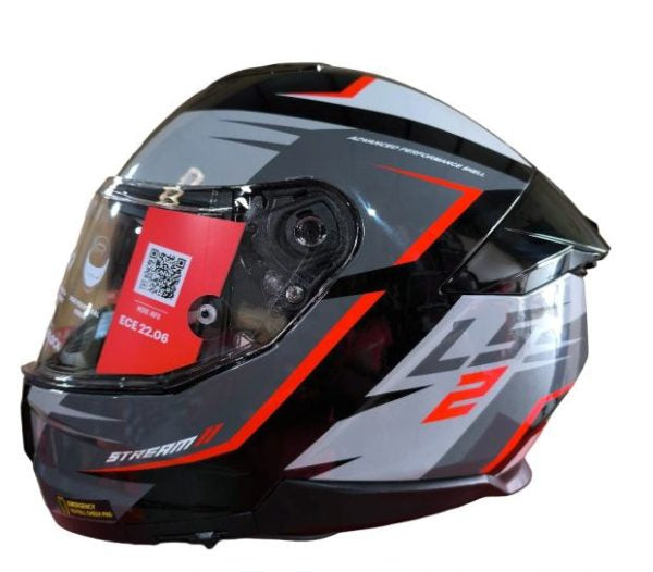 LS2 FF320 STREAM METEOR HELMET - BLACK RED