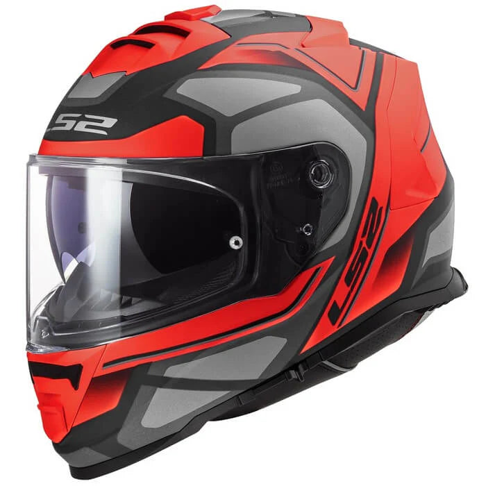 LS2 FF800 STORM HELMET - FASTER MATT RED TITANIUM 06