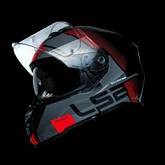 LS2 FF800 STORM HELMET - EPIC BLACK RED