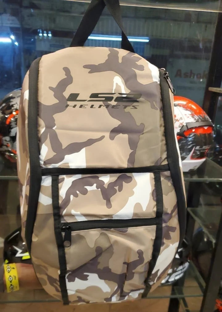 LS2 FF800 STORM POWER MATT BLACK RAINBOW + LS2 HELMET BACK PACK FREE