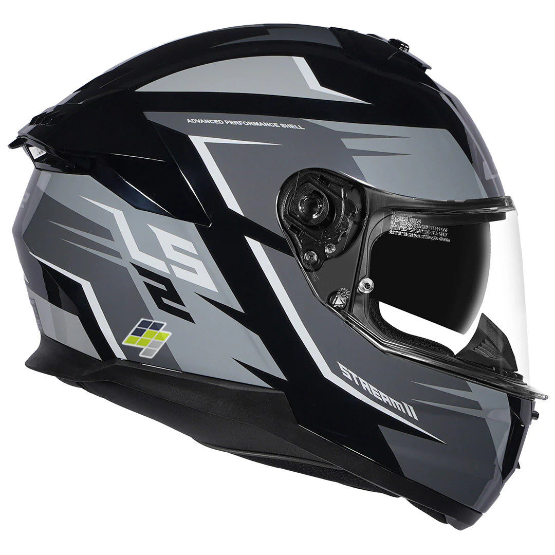 LS2 FF320 STREAM METEOR HELMET - BLACK WHITE