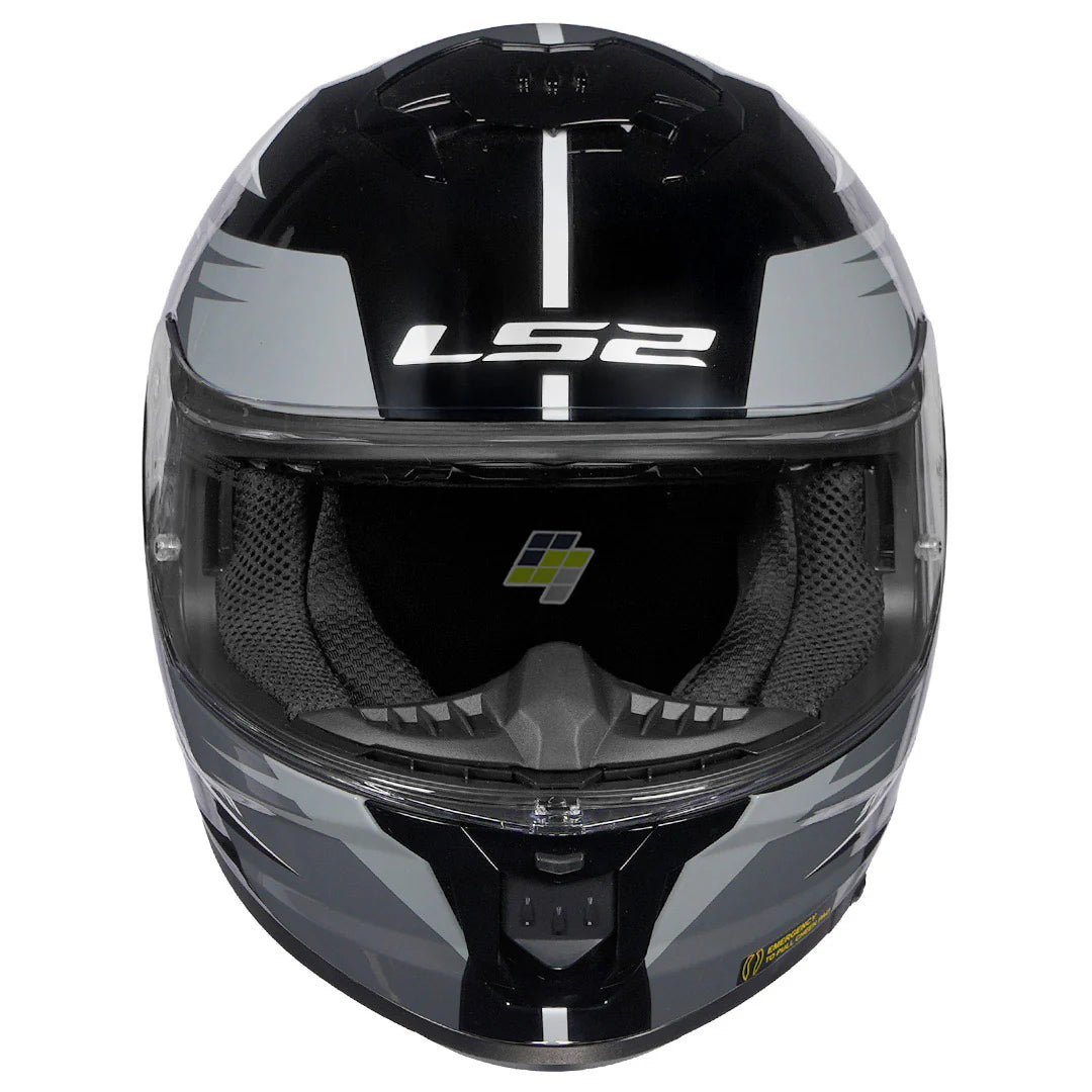 LS2 FF320 STREAM METEOR HELMET - BLACK WHITE