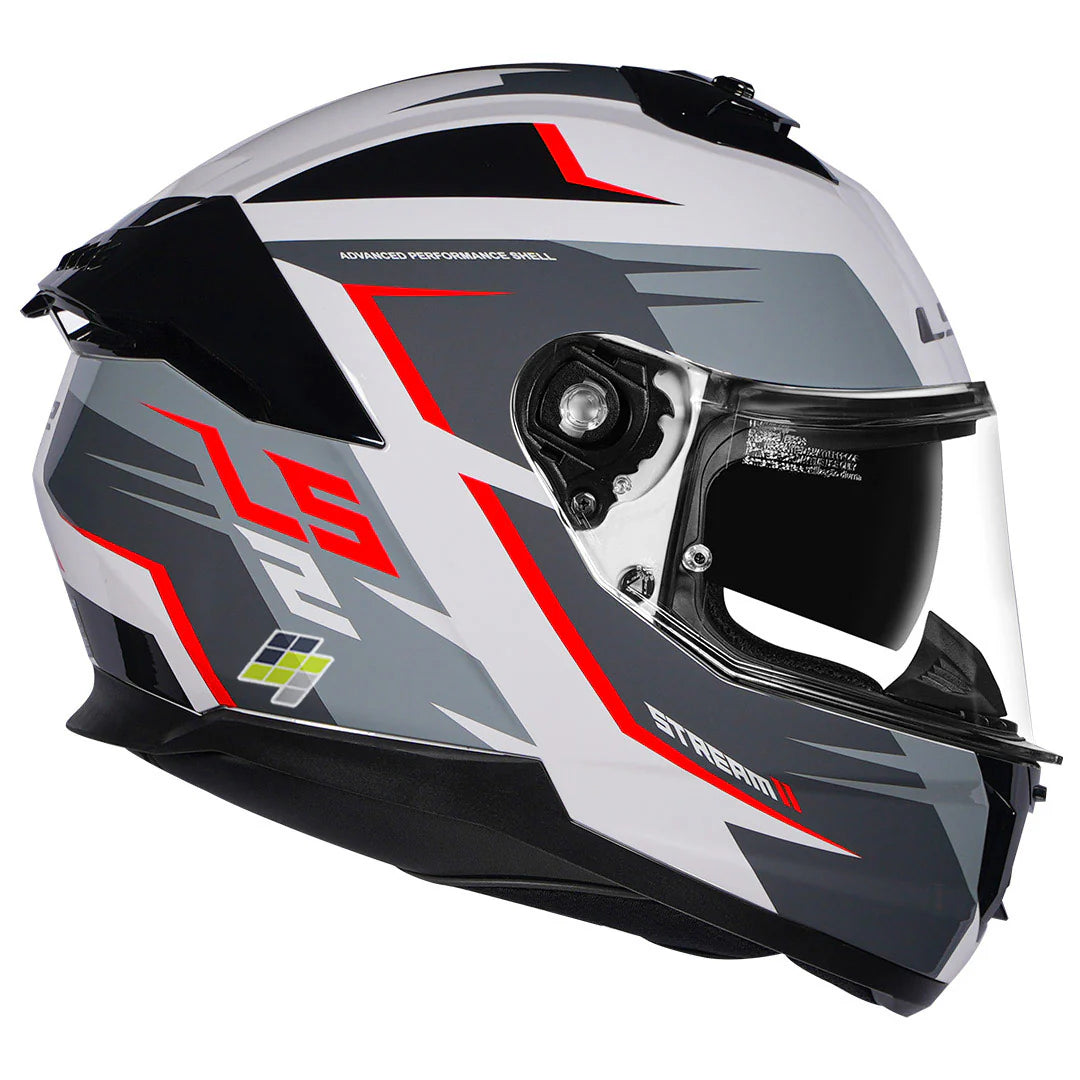 LS2 FF320 STREAM METEOR HELMET - WHITE RED