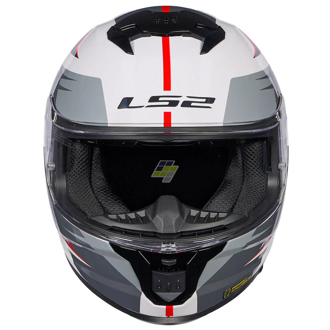 LS2 FF320 STREAM METEOR HELMET - WHITE RED